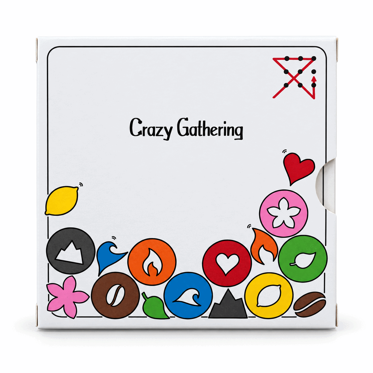 Vorderseite der Spielschachtel von Crazy Gathering